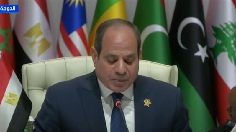 السيسي: إسرائيل تسعى لتحويل المنطقة إلى ساحة مستباحة