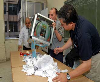 إعلان النتائج النهائية للانتخابات البلدية 2007 في الأردن