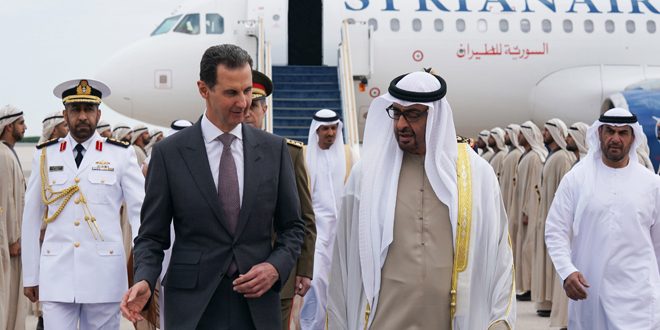 الأسد يصل الإمارات في زيارة رسمية
