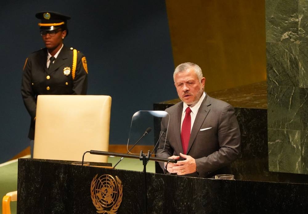 خطاب الملك في الأمم المتحدة غدا الأول عربيا والرابع عالمياً