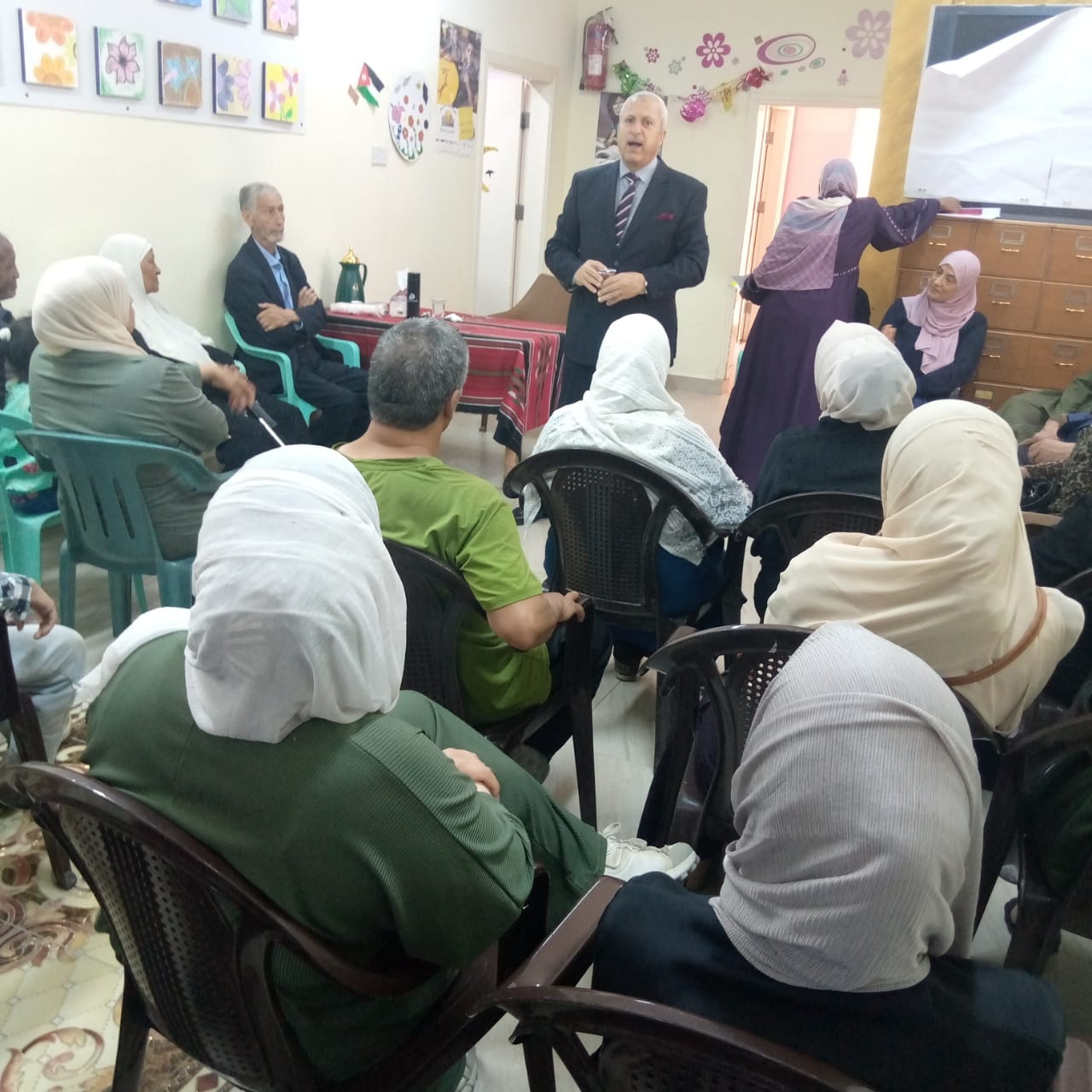 محاضرة توعوية حول ضغط الدم في مخيم سوف