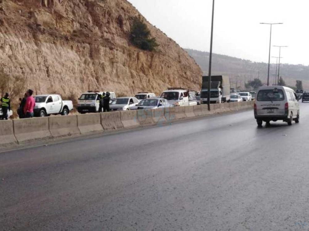 7 إصابات اثر حادث تصادم على طريق "عمّان - جرش"
