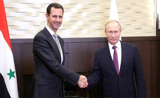بوتين في لقائه مع الأسد: نحن على اتصال دائم والعلاقات بين روسيا وسوريا تتطور