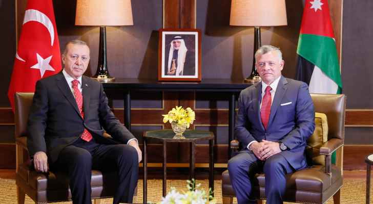 الملك يهنئ أردوغان بإعادة انتخابه ويؤكد عمق العلاقات الأردنية التركية