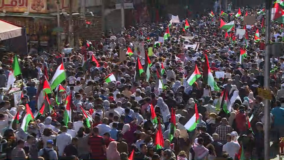 مسيرات تضامنية بمحافظات المملكة رفضا للعدوان الصهيوني على غزة