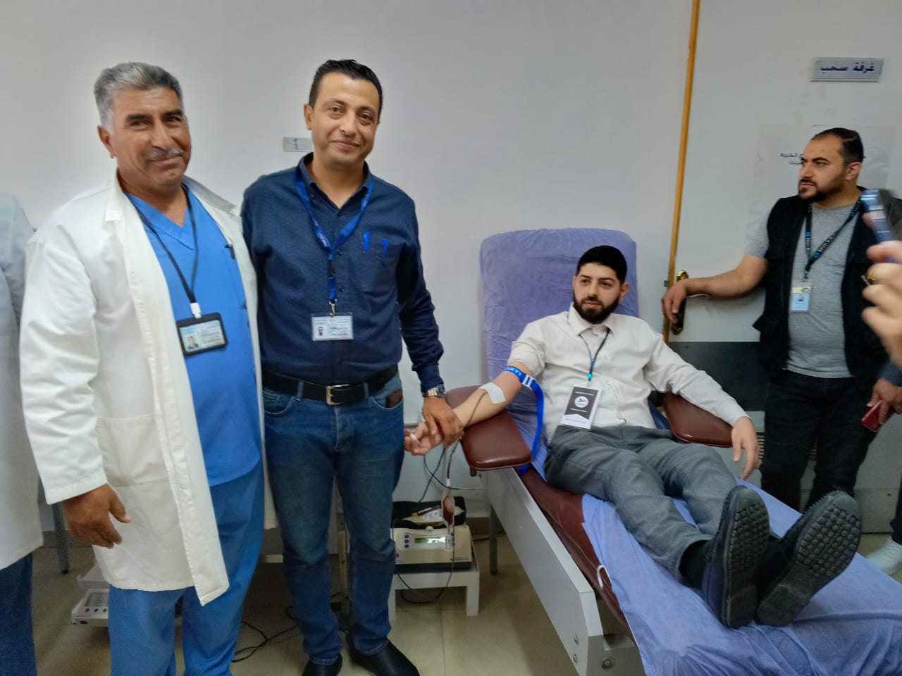 حملة التبرع بالدم لأجل اهل غزة في جرش