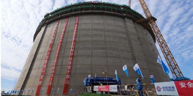 الصين تنجز بناء أكبر قاعدة لتخزين الغاز الطبيعي المسال