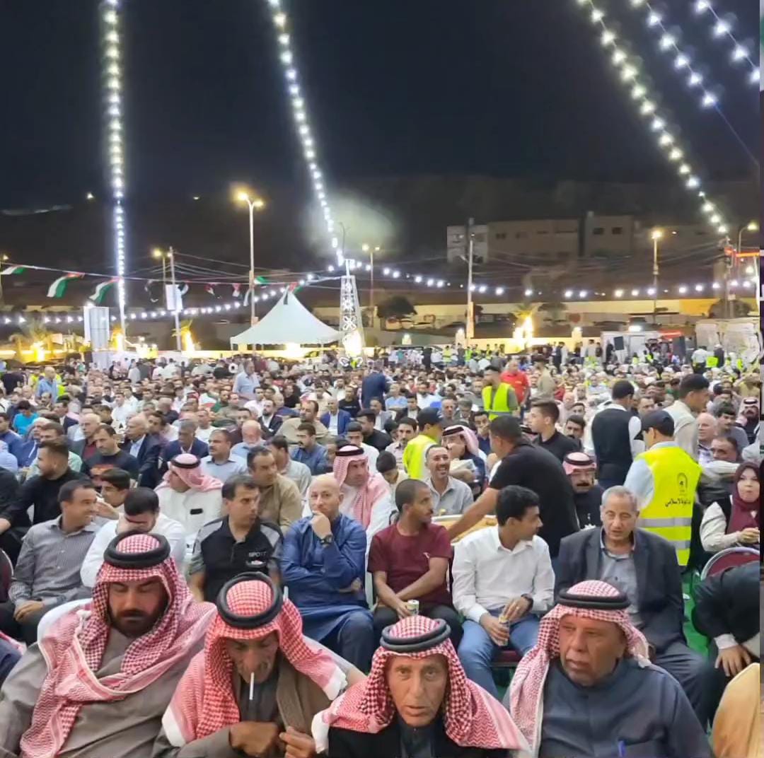 حشد كبير لدعم الدكتور محمد الخلايلة في مهرجان الحزب الوطني الإسلامي في الرصيفة