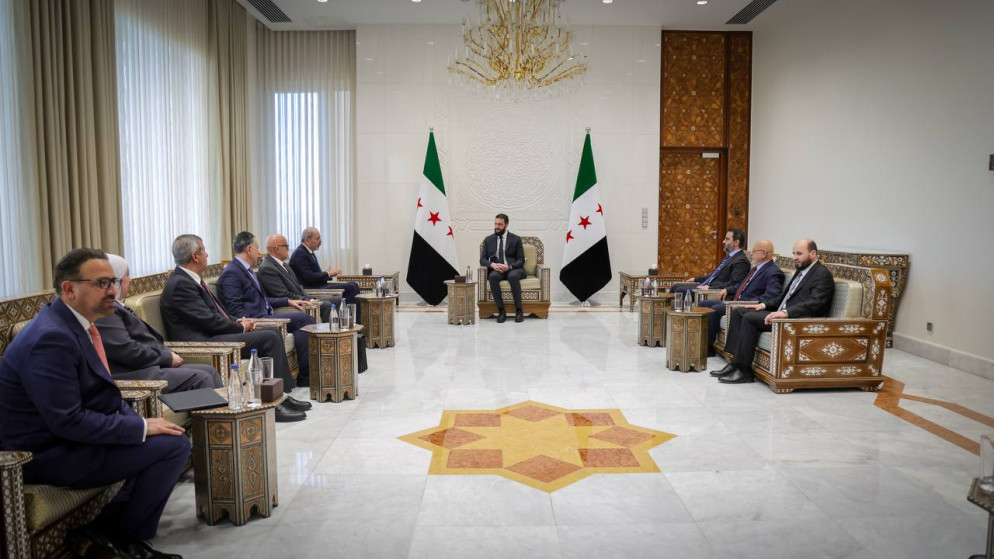 الشرع يثمن دعم الملك لسوريا