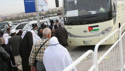 وزارة الأوقاف تودّع قافلة الحجاج الأردنيين من مدينة حجاج الجيزة