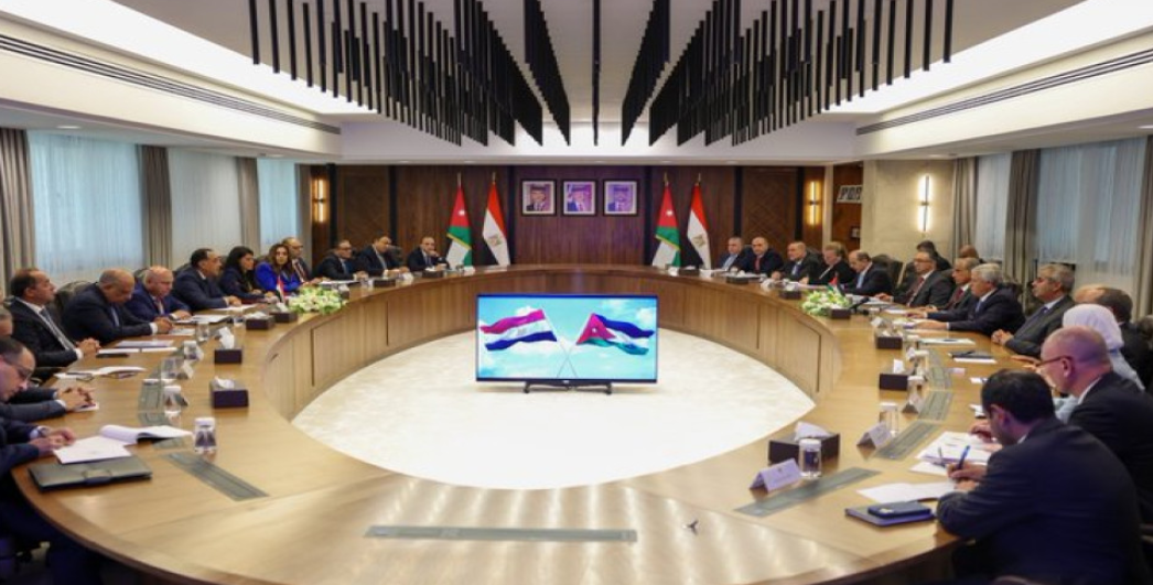 برئاسة حسان ومدبولي  - بدء اجتماعات اللجنة العُليا الأردنية – المصرية